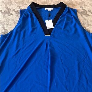 Calvin Klein Women's Blue V-Neck Tank Top